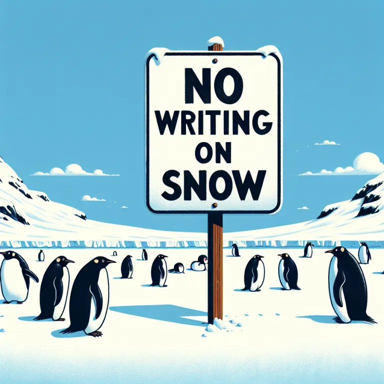Почему в Антарктиде нельзя писать на снег
