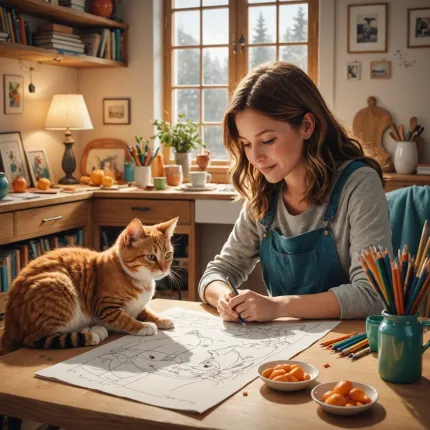 Рисование как способ сближения: почему рисуем кошку с детьми — больше, чем просто творчество