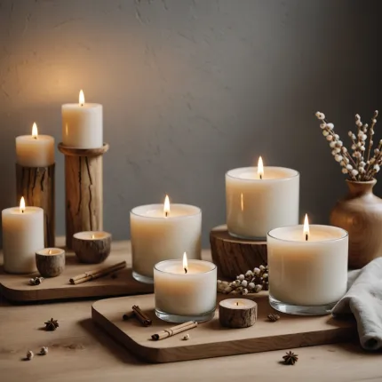 Искусство декора: создаём уют и стиль с помощью свечей из воска и хлопкового фитиля