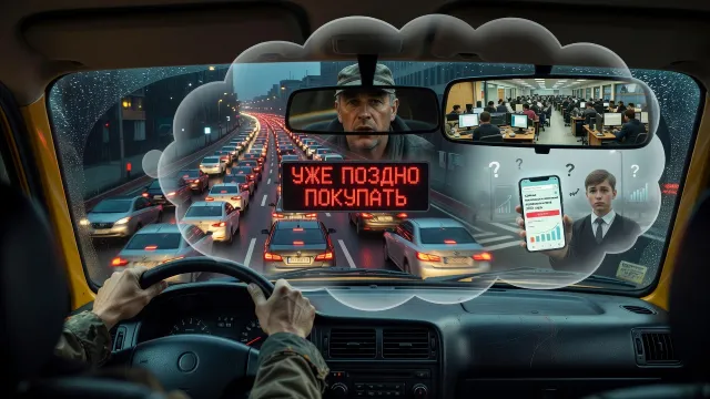 Таксист заговорил об акции. Уже поздно покупать